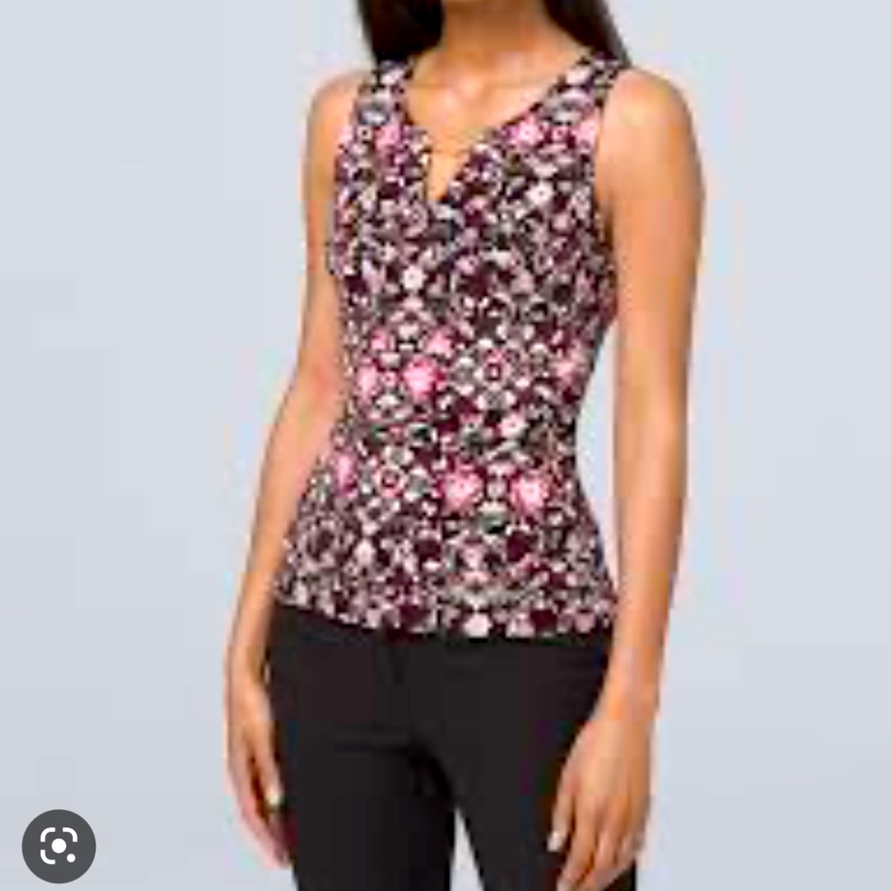 WHBM floral top shell
